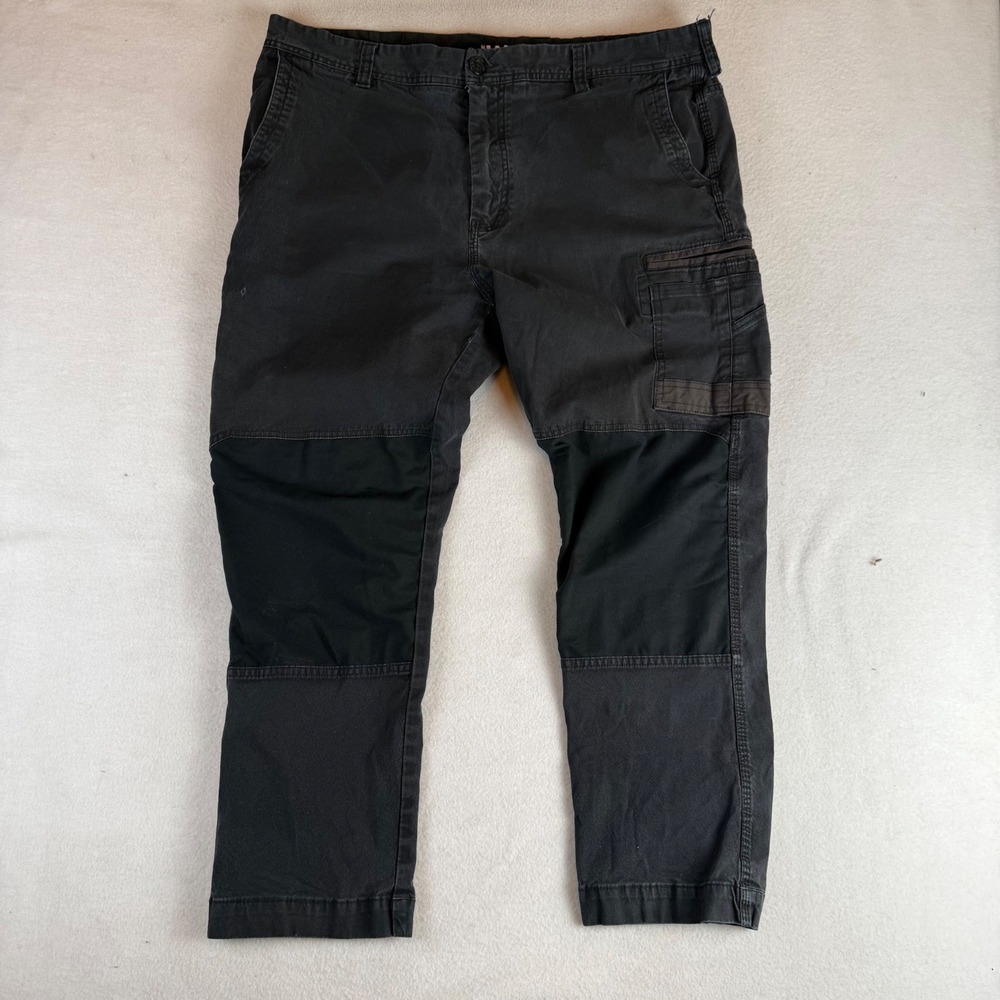 FXD WP-3 Mens Stretch Work Pants 40W x 30L Black Reinforced Knee Cargo Utility
